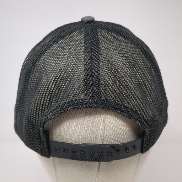 SFA Snapback Trucker Hat Gray One Size Adjustable Embroidered 6 Panel Richardson - Picture 6 of 10